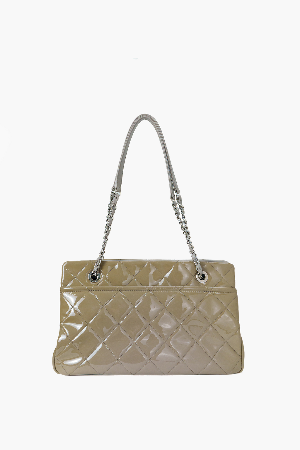 Chanel Grey Timeless Soft Shopper Tote