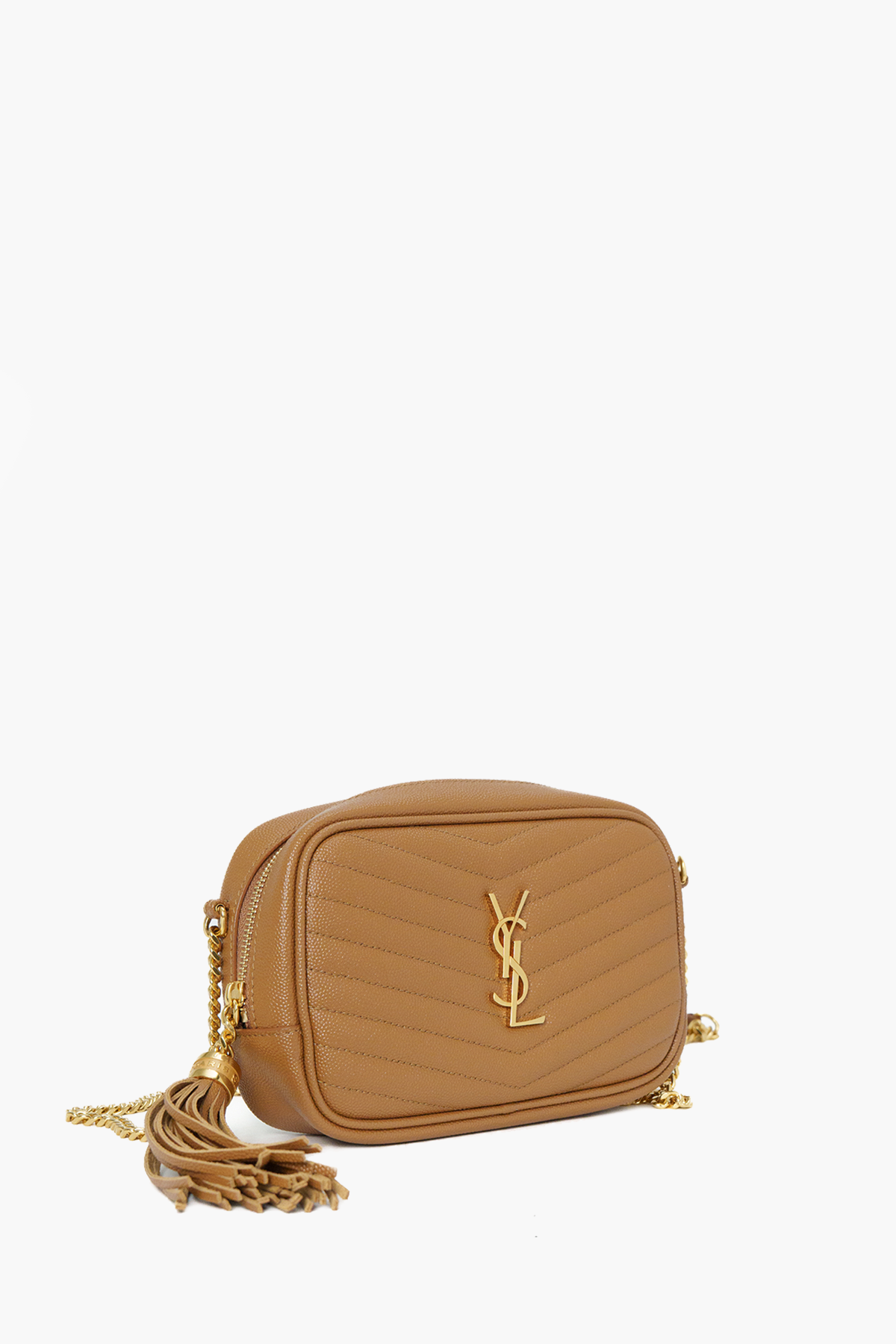 Saint Laurent Camel Mini Lou Camera Bag