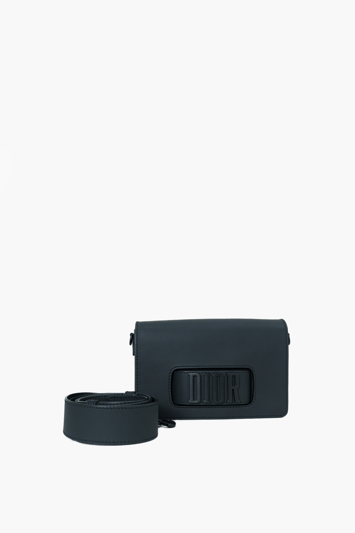 Christian Dior Black Ultramatte Diorevolution Flap Bag