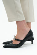Hermes Black Kiara 40 Pump Size 38.5