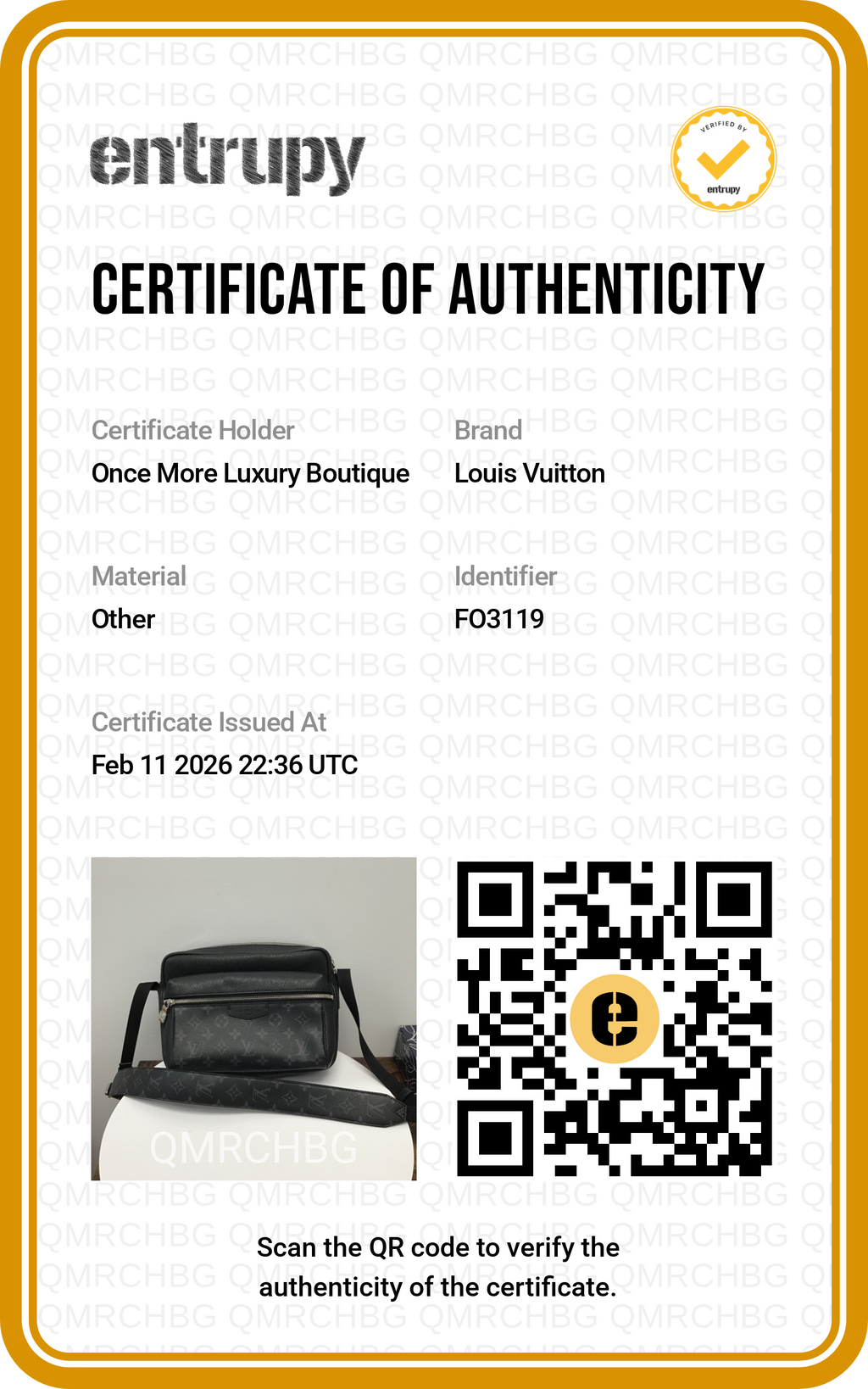 Louis Vuitton Monogram Eclipse Outdoor Messenger Bag