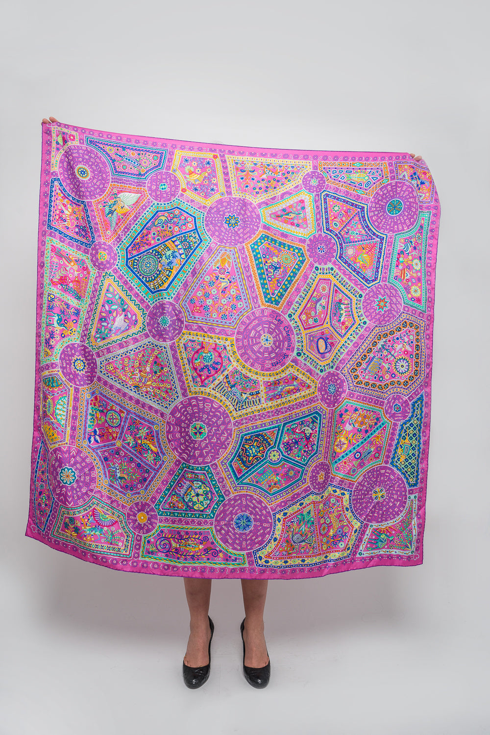 Hermes Les Chemins Secrets Silk Scarf 140