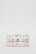 Louis Vuitton Multicolored Monogram Button Long Wallet