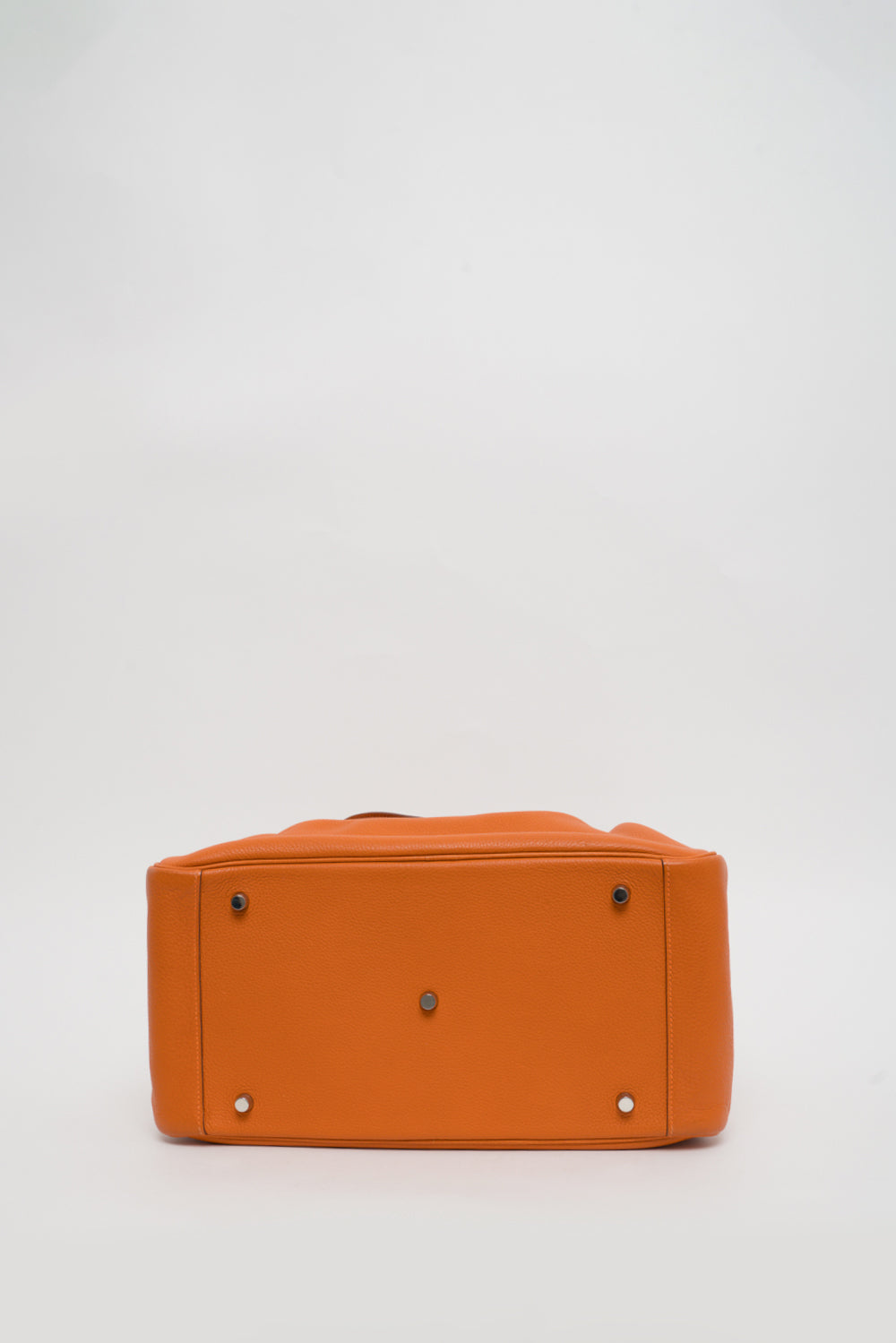 Hermes Orange Lindy 34 Clemence Leather