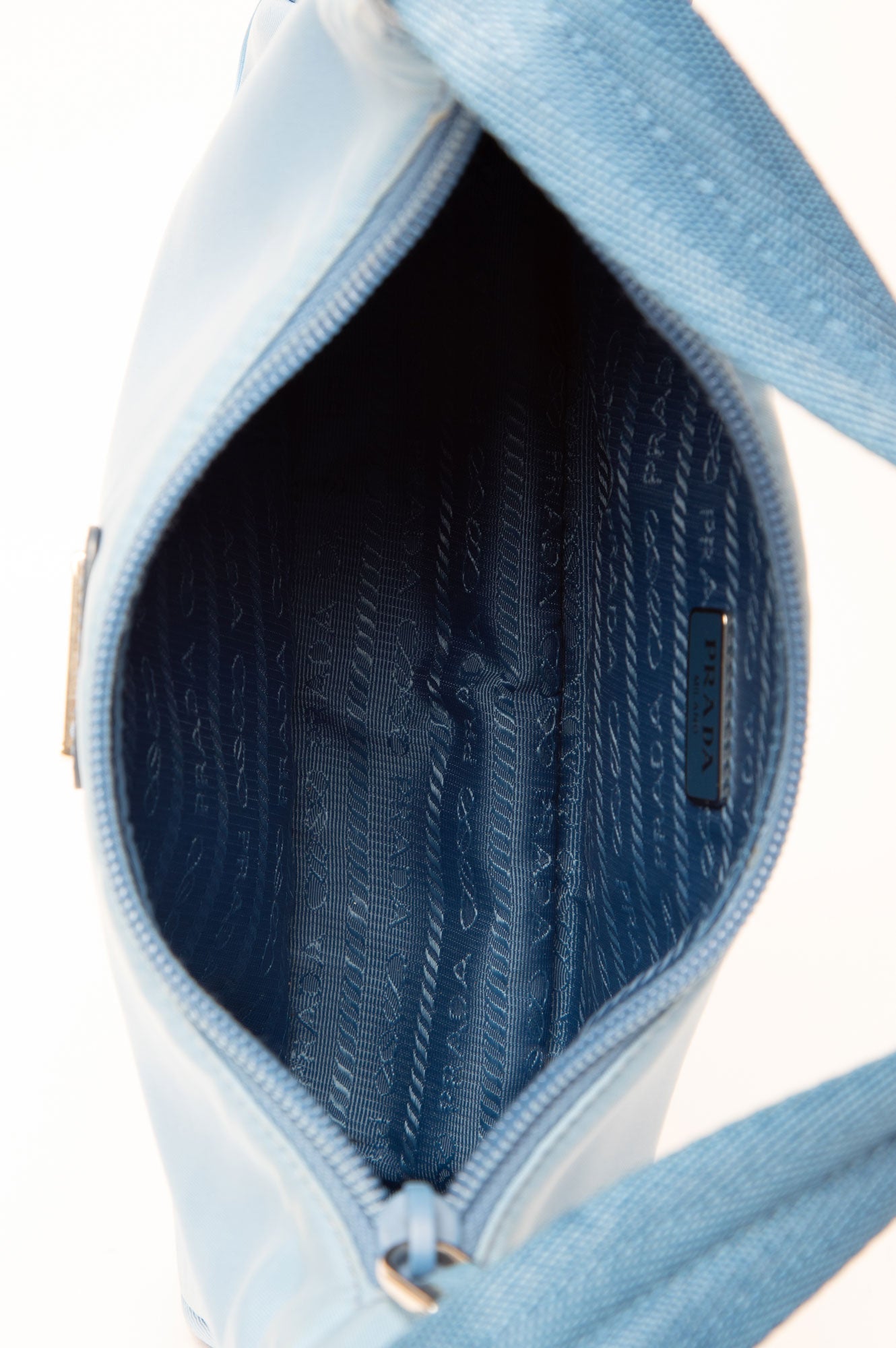 Prada Blue Tessuto Re-Edition 2000 Mini Bag