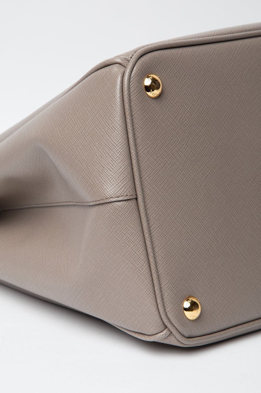 Prada Taupe Saffiano Gardeners Tote Bag