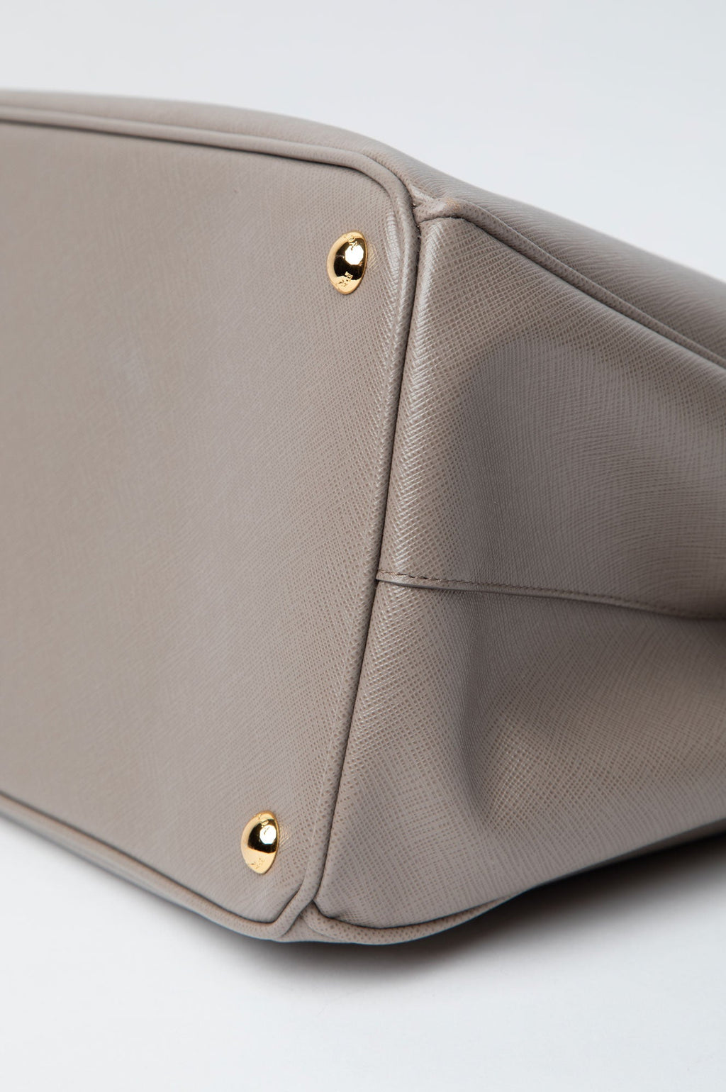 Prada Taupe Saffiano Gardeners Tote Bag
