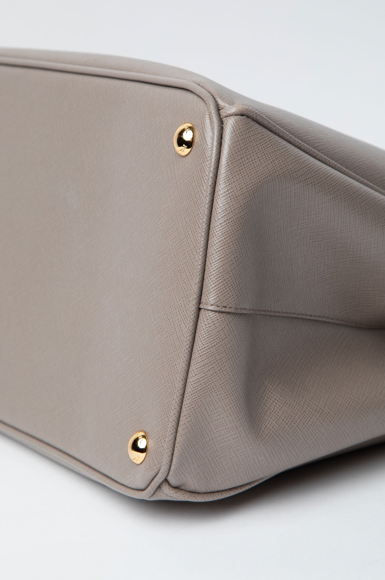 Prada Taupe Saffiano Gardeners Tote Bag