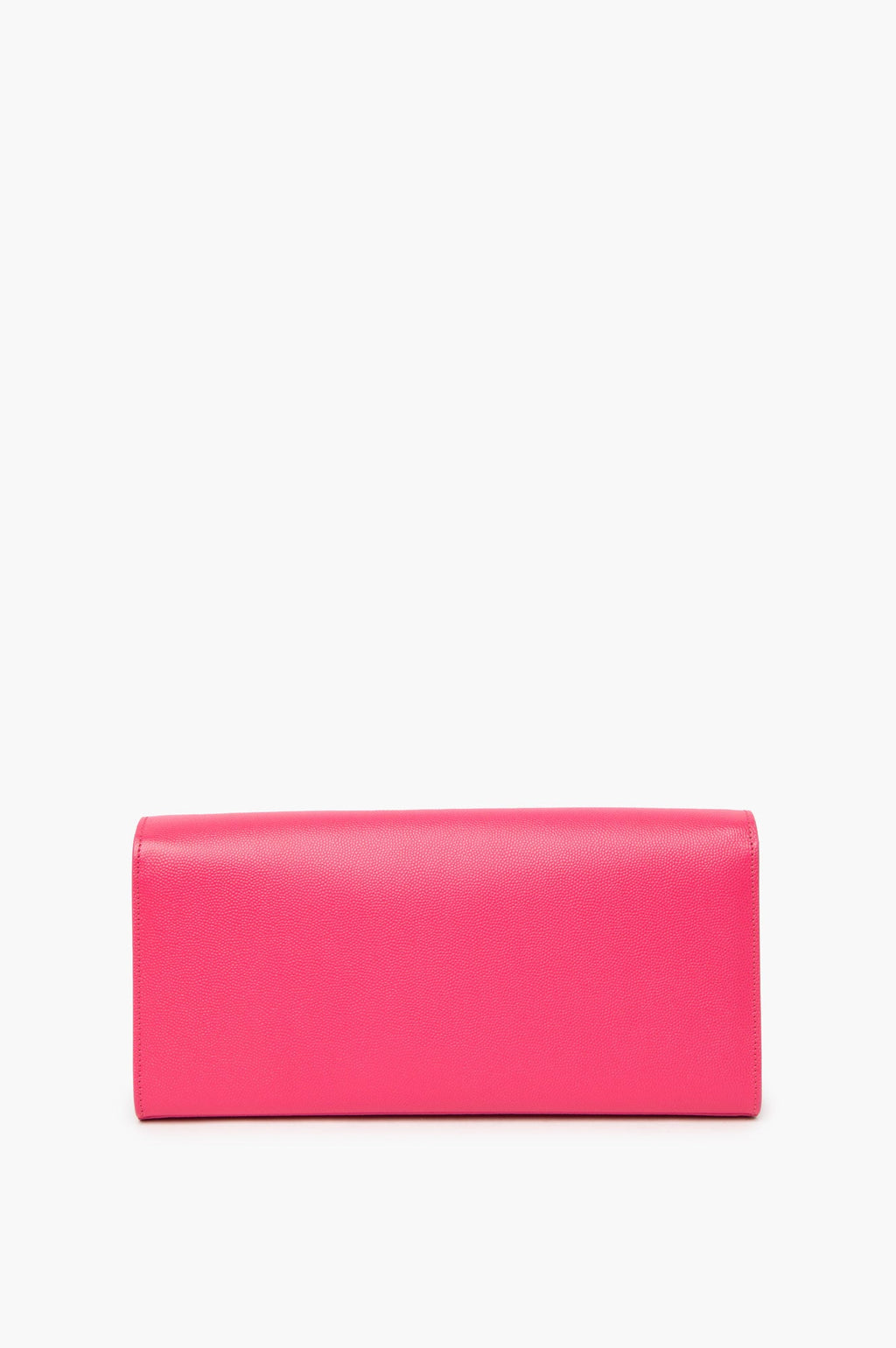 Saint Laurent Classic Monogram Cassandre Clutch Hot Pink
