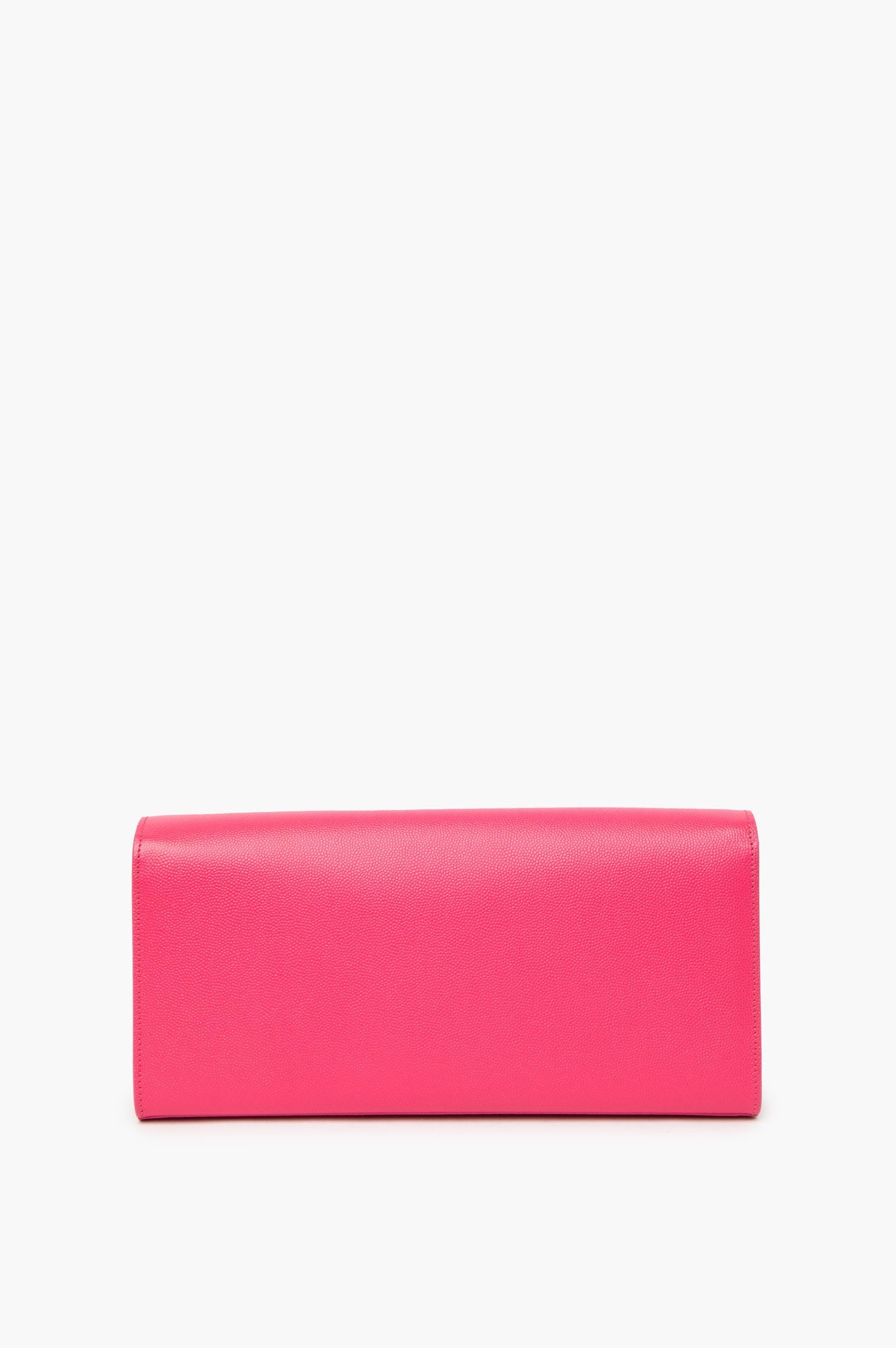 Saint Laurent Classic Monogram Cassandre Clutch Hot Pink