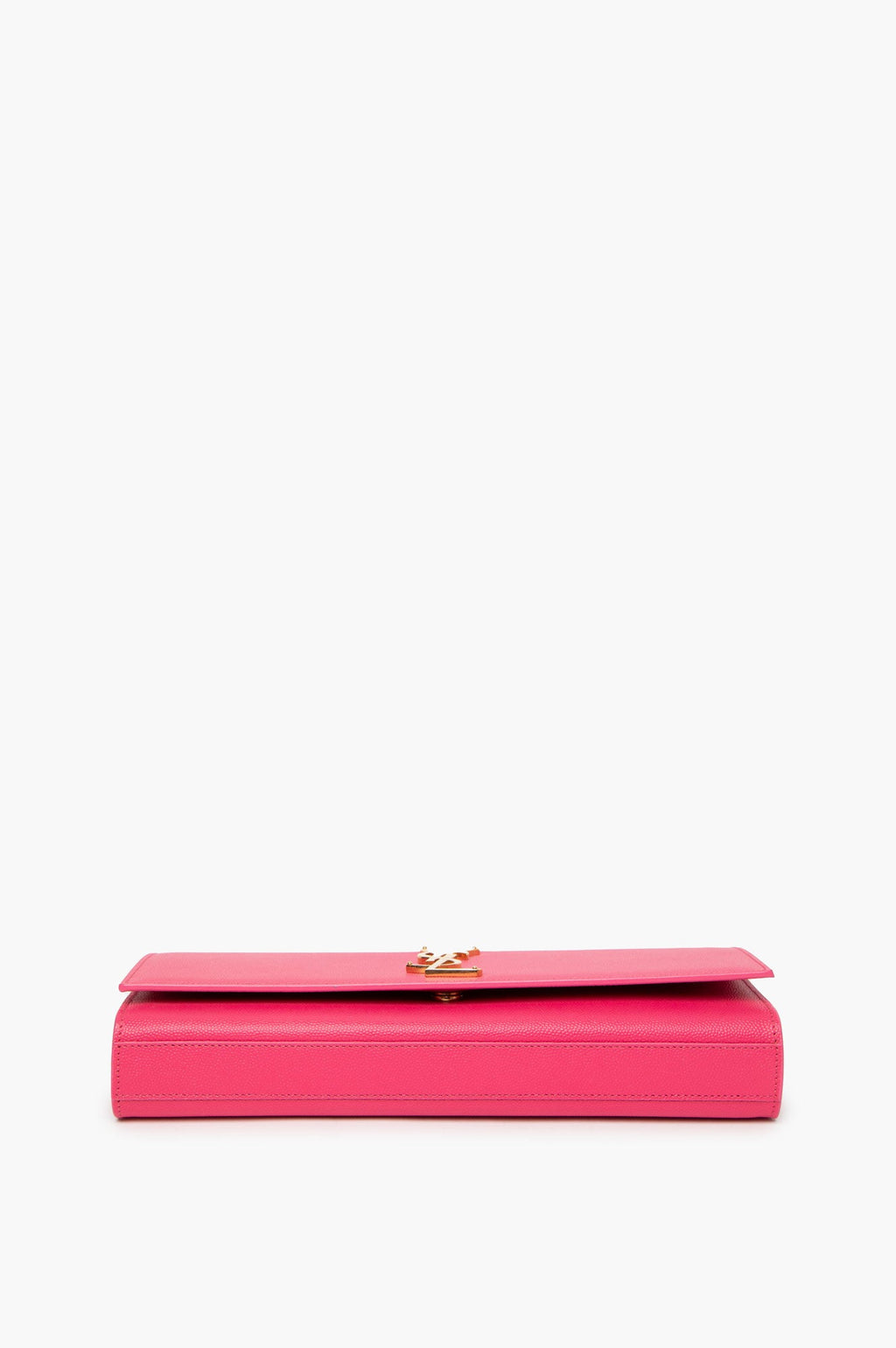 Saint Laurent Classic Monogram Cassandre Clutch Hot Pink