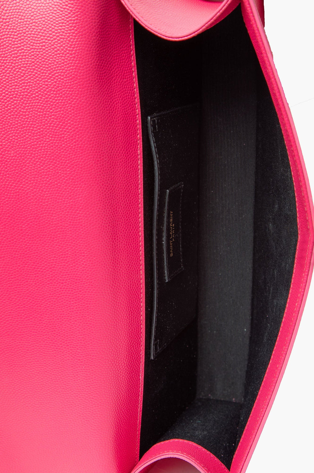 Saint Laurent Classic Monogram Cassandre Clutch Hot Pink