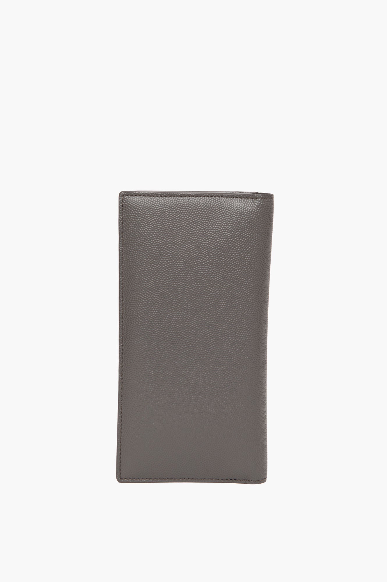 Saint Laurent Grey Continental Bifold Long Wallet