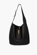 Saint Laurent Large Black Grained Leather Le 5 À 7 Supple Bag
