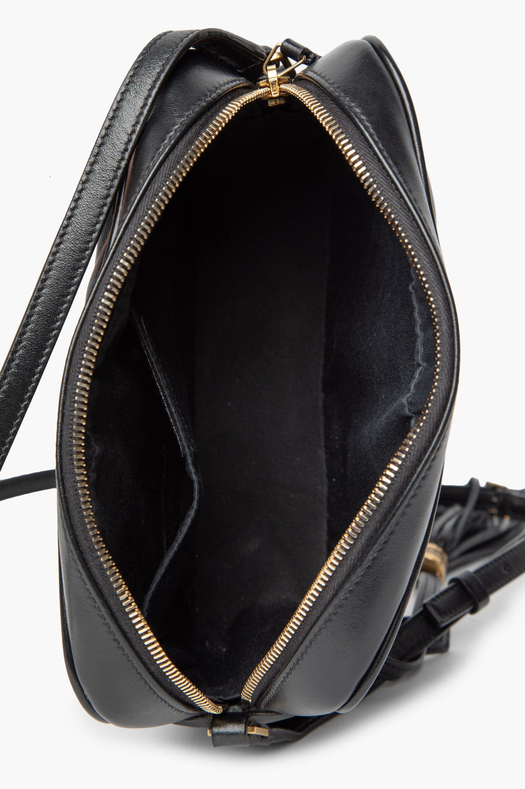 Saint Laurent Lou Black Leather Medium Camera Bag