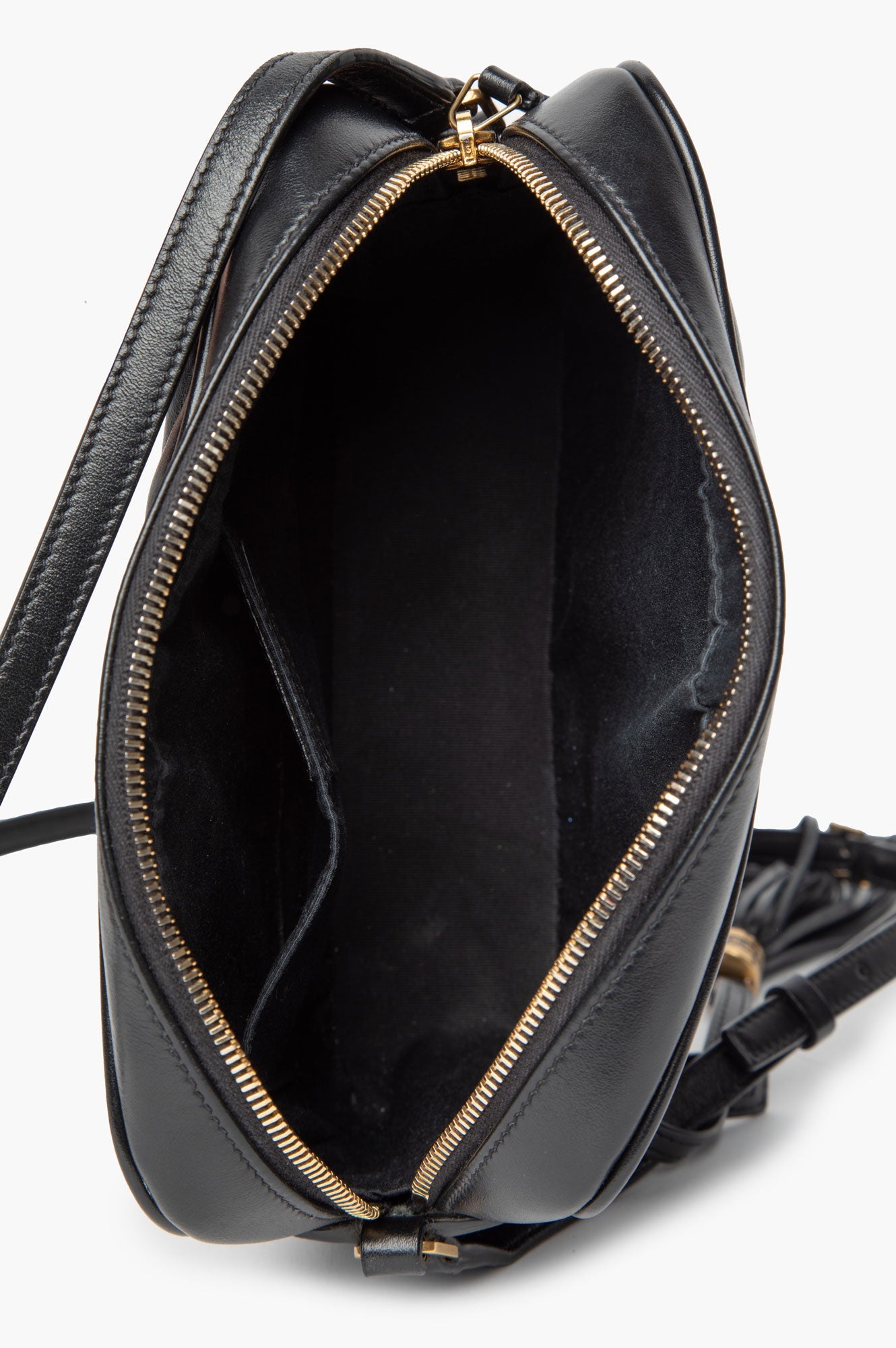 Saint Laurent Lou Black Leather Medium Camera Bag
