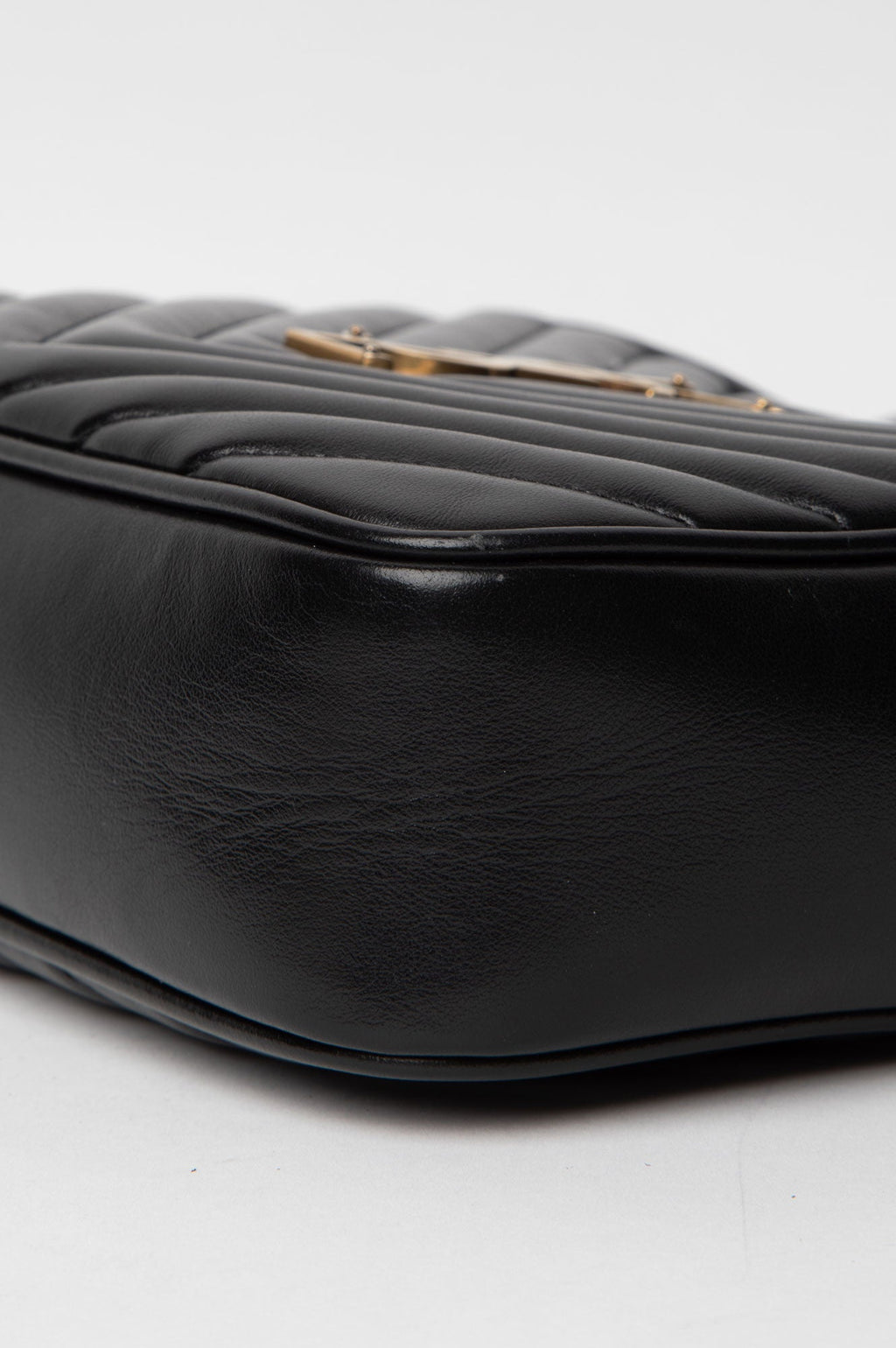 Saint Laurent Lou Black Leather Medium Camera Bag