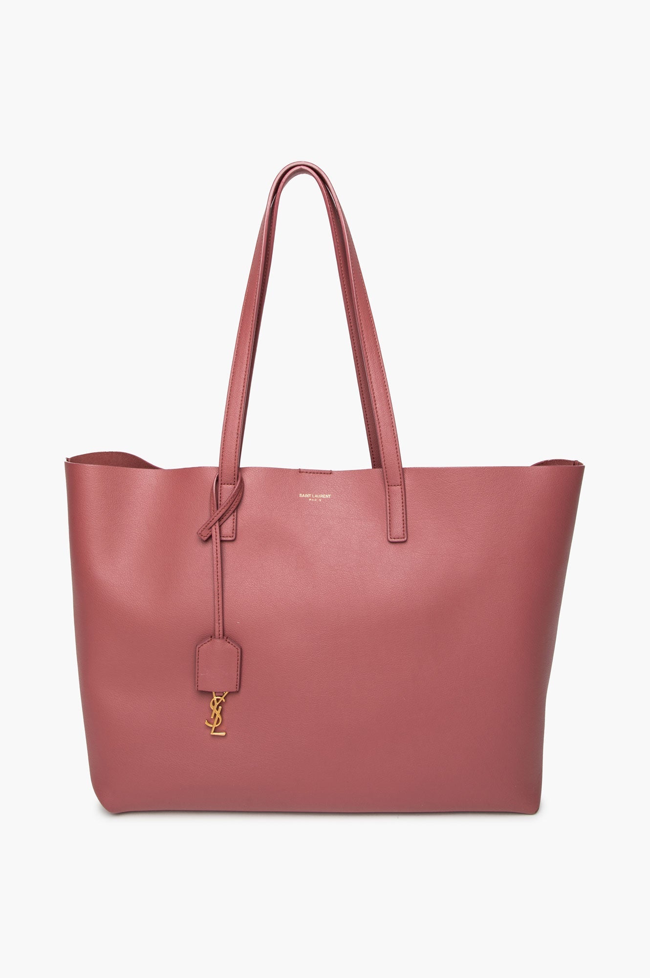 Saint Laurent Mystic Rose Calfskin Large Shopping Tote