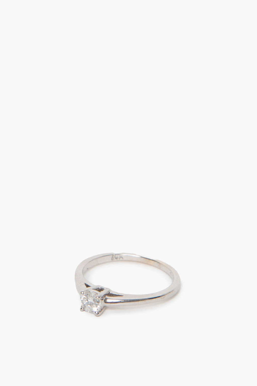 Siba Solatire 14K Diamond Ring Size 6