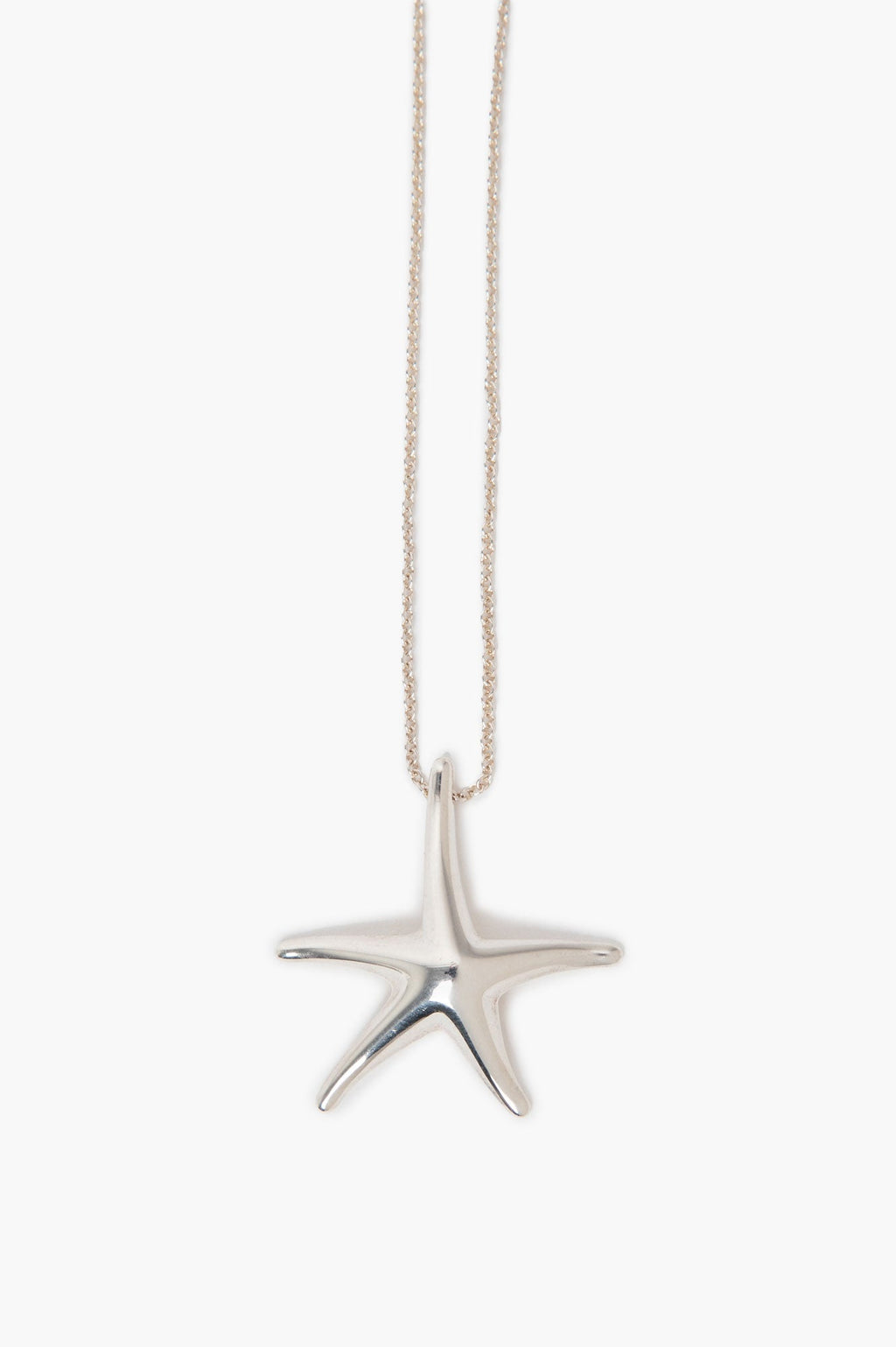 Tiffany & Co. Elsa Peretti Sterling Silver Starfish Pendant Necklace