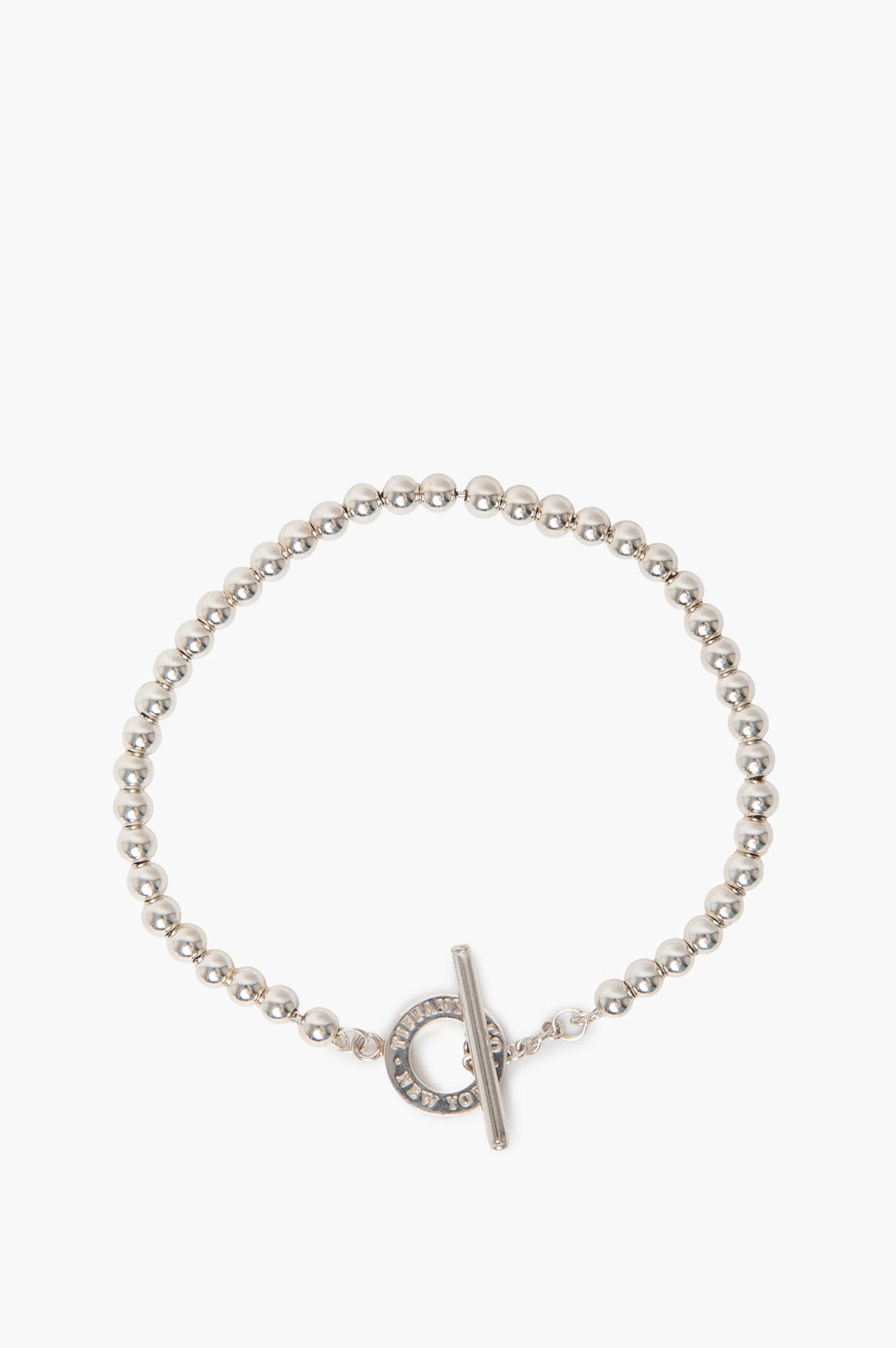 Tiffany & Co. Sterling Silver Toggle Bead Bracelet