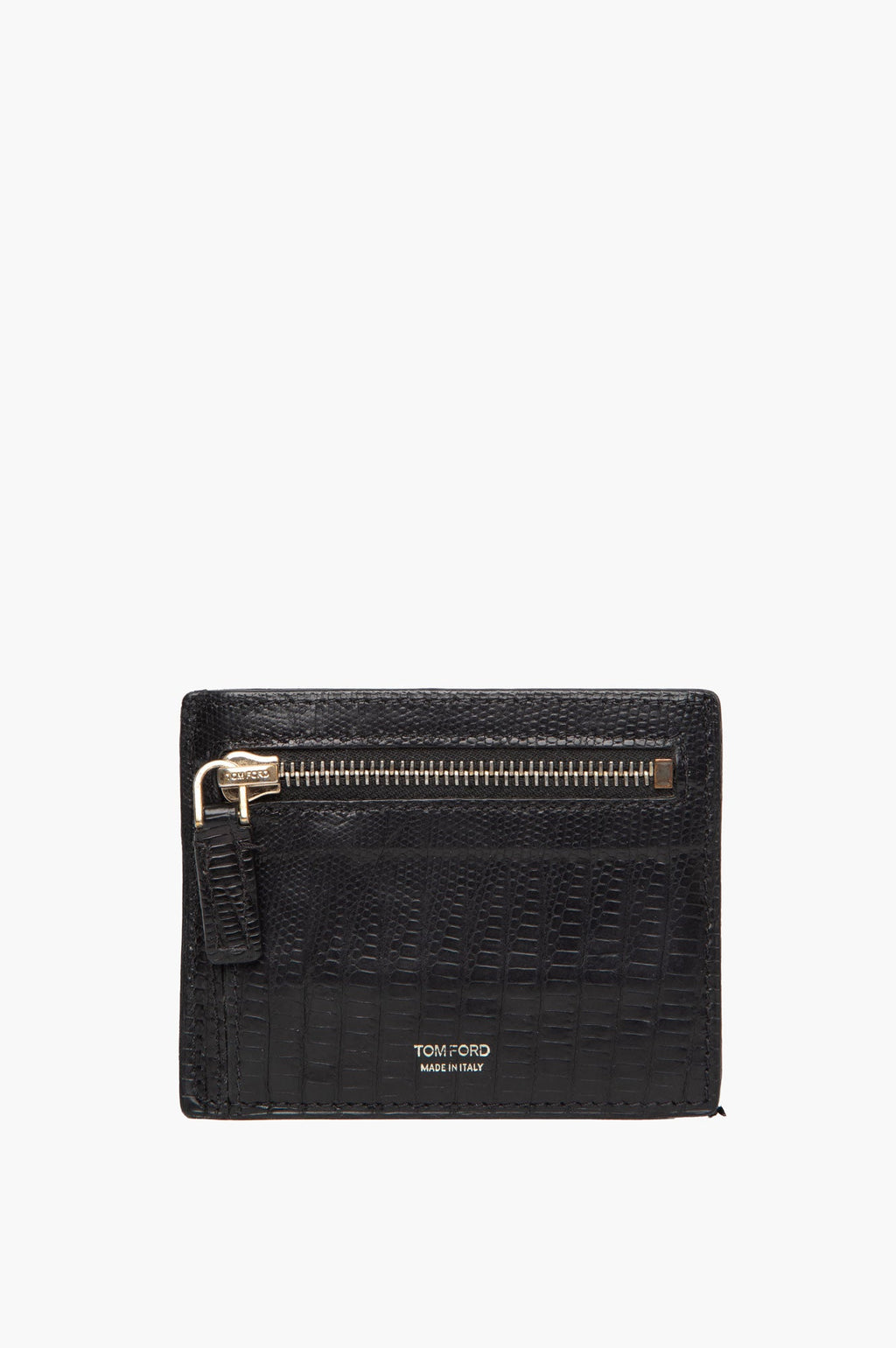 Tom Ford Zipped Black Leather Cardholder