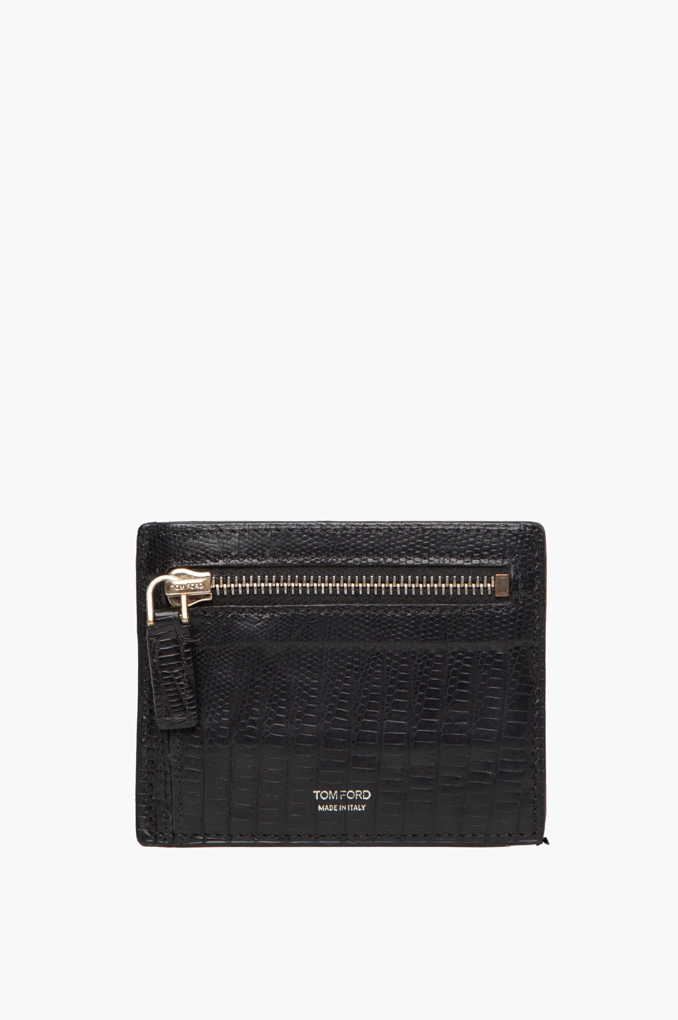 Tom Ford Zipped Black Leather Cardholder