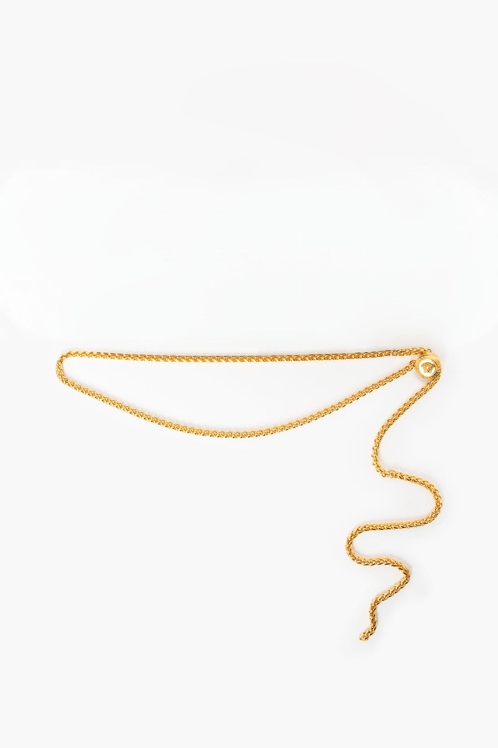 Versace Gold Tone Medusa Chain Belt