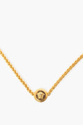 Versace Gold Tone Medusa Chain Necklace