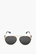 Versace VE2232 Black/Grey Pilot Sunglasses Mens