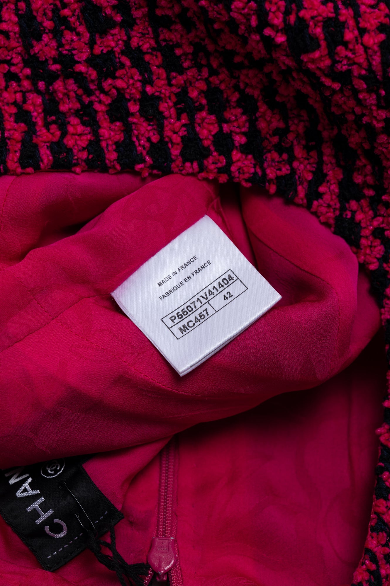 Chanel Pink Tweed 2016F Runway Dress Size 42