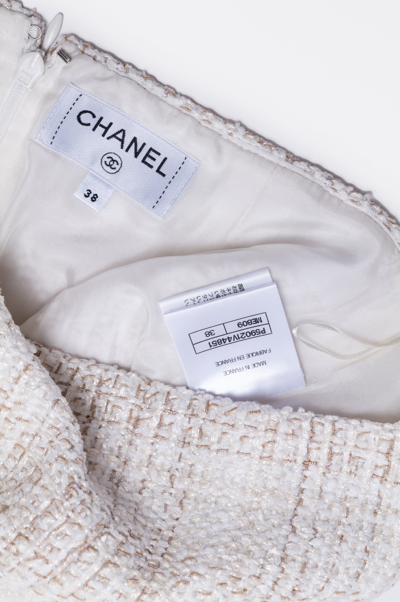 Chanel 2018 Beige Mini Skirt Size 38/M