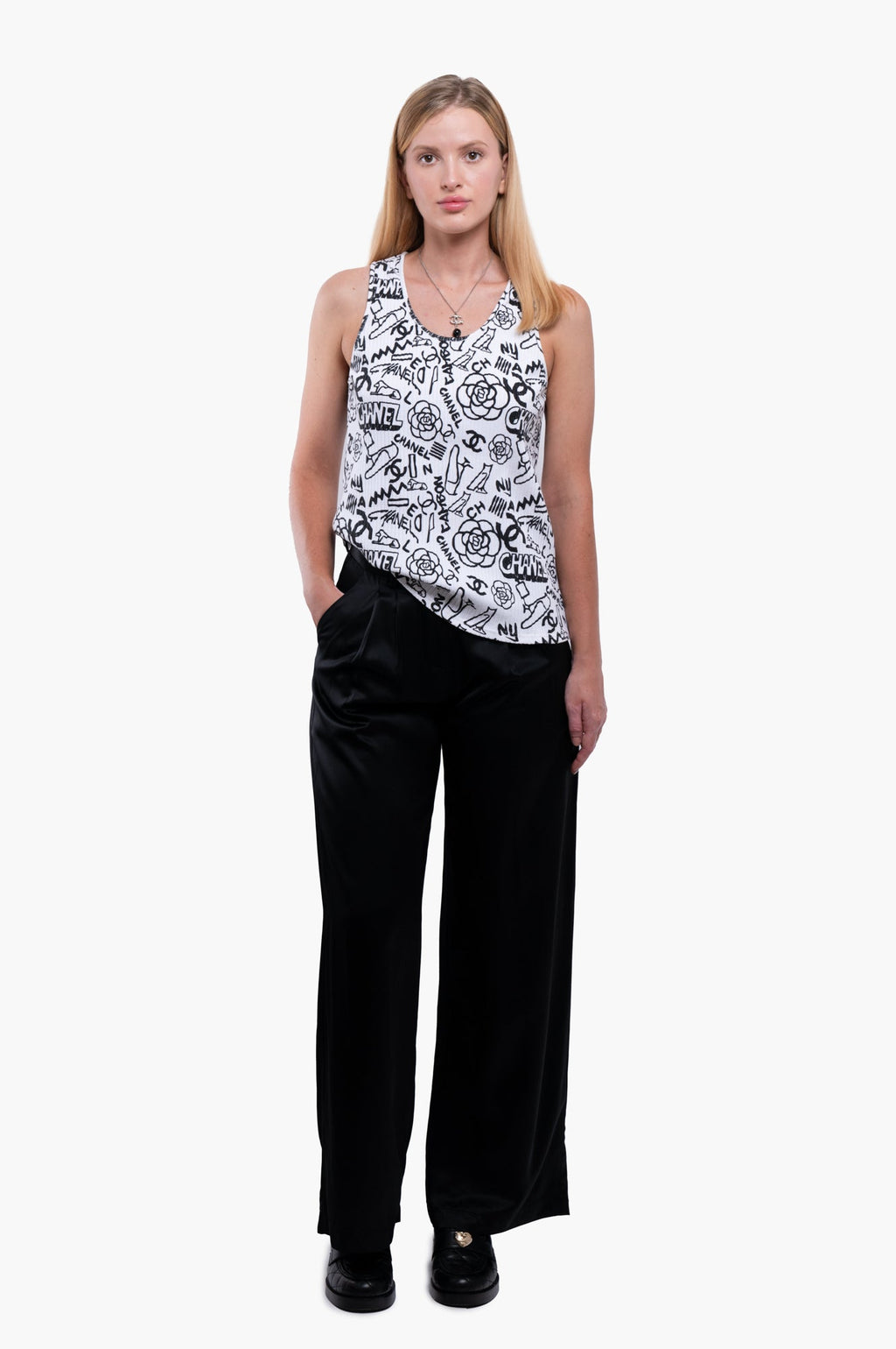 Chanel 2019 Paris-New York Tank Top Size 38