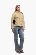 Chanel 2021 Runway Yellow Jacket Size L/40