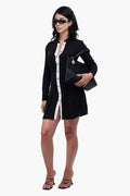 Kooples Black Short Shirt Dress Size 1