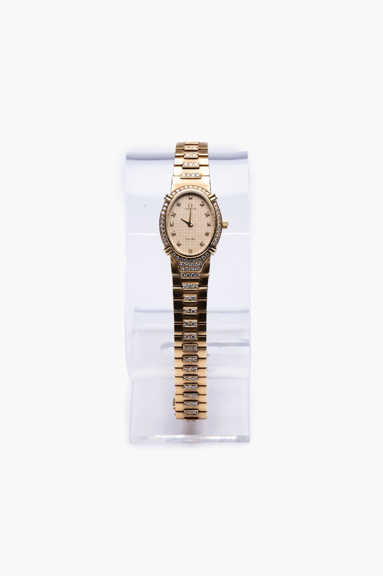 Omega Gold DeVille Diamond Quartz Watch