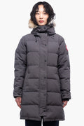 Canada Goose Grey With Hood Down Jacket Size M