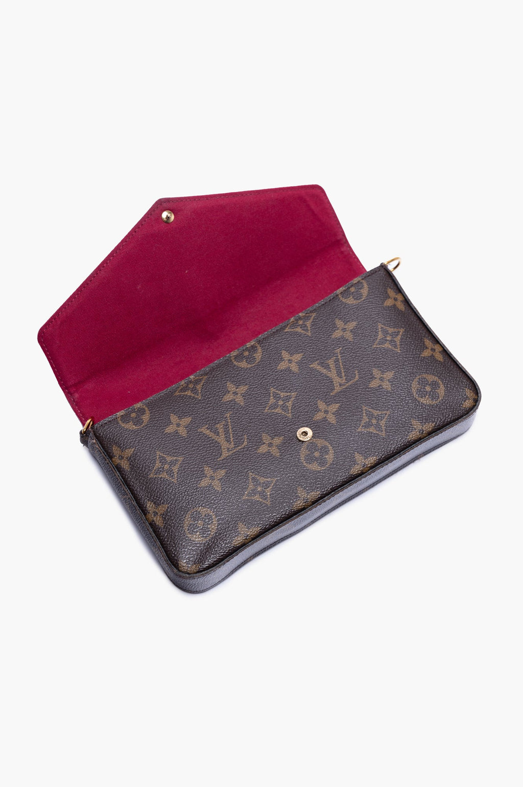 Louis Vuitton Brown Monogram Pochette Félicie Chain Bag