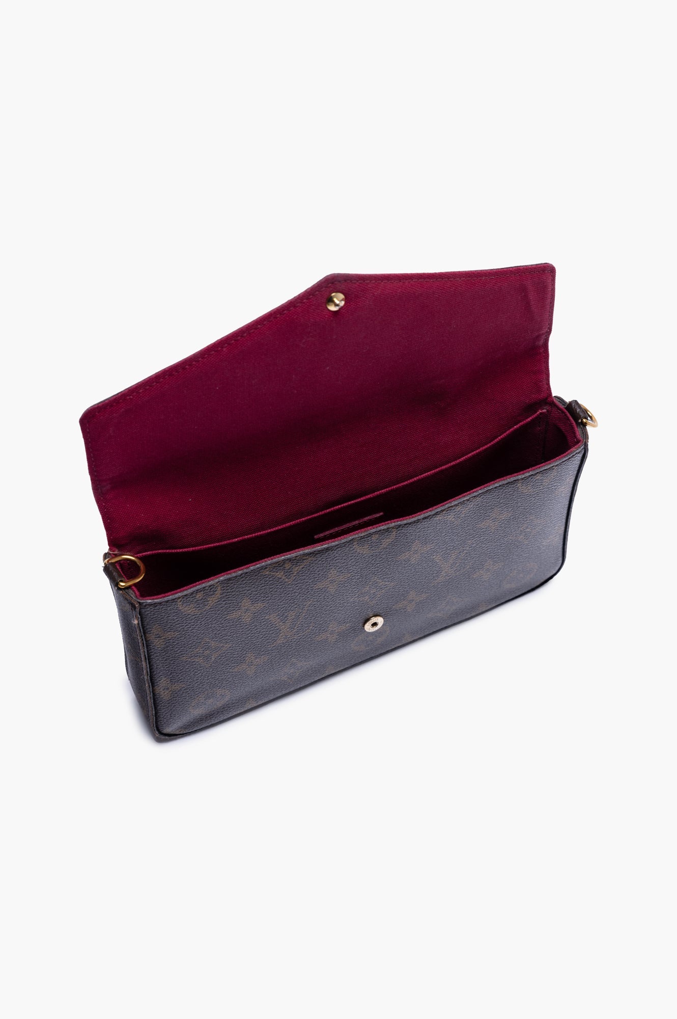 Louis Vuitton Brown Monogram Pochette Félicie Chain Bag