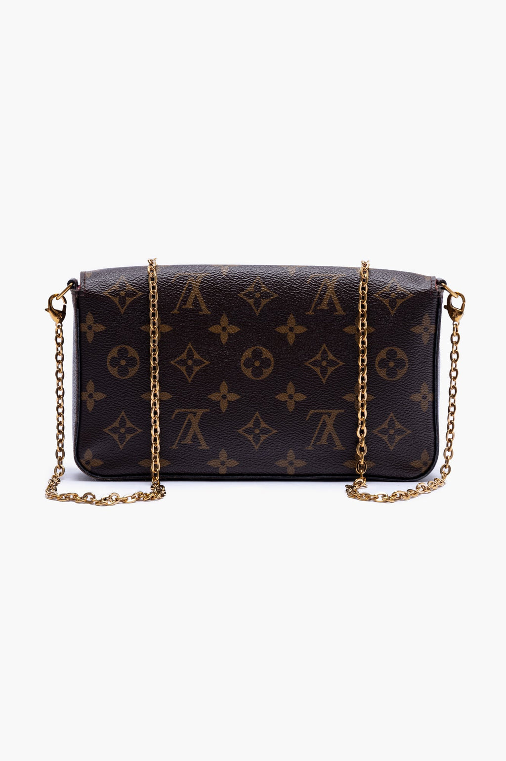 Louis Vuitton Brown Monogram Pochette Félicie Chain Bag
