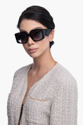 Jimmy Choo Black Square Sunglasses