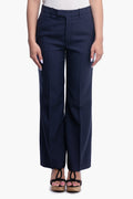 Gucci Blue Cotton Blend Pants