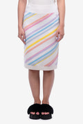 Chanel Multicolor Striped Cashmere Knit Pencil Skirt Size M/38